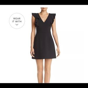 Black French Connection Dress with Shoulder Detail